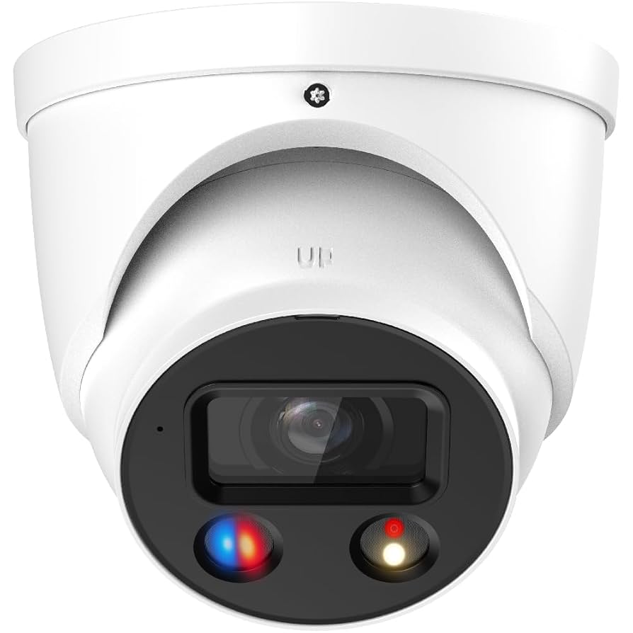 8MP smart dual light active deterrence fixed-focal eyeball network