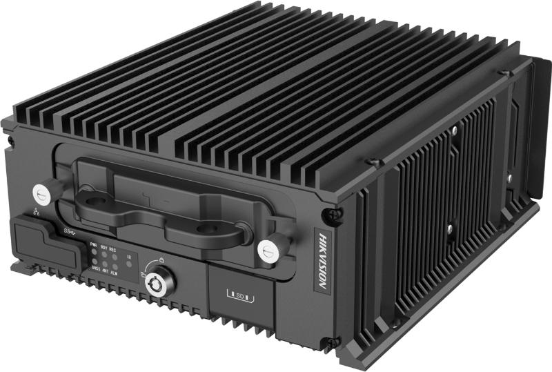 Hikvision Mobile Video Recorder AE-MN7083 by Galaxy Security featuring multiple video input ports and compact design for vehicle security