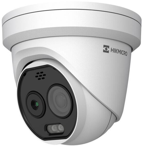 Hikvision Thermal Camera HM-TD1228-2/G1/T3A mounted for security surveillance with thermal imaging capabilities