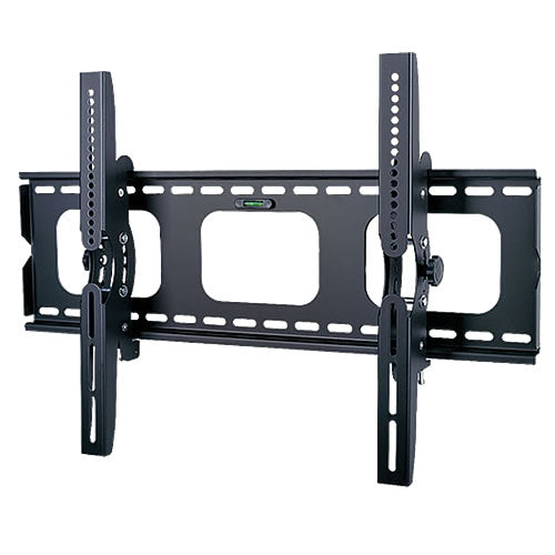 Tilt wall mount for 32-inch to 63-inch TVs from TygerClaw, shown installed on a wall with the TV securely mounted.