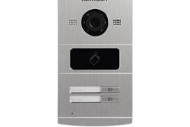 Waterproof metal villa door station with keypad and intercom for secure home entry, shown with multiple buttons and a speaker.