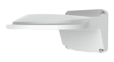 3-inch fixed dome mount for security cameras, shown in black with mounting hardware, designed for outdoor surveillance setups.