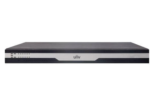 Uniview ADU8706-E 6-channel high-definition video decoder displaying multiple video feeds on a monitor