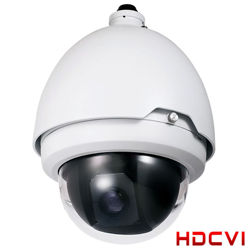 Galaxy 720P HD-CVI outdoor PTZ camera with 20x optical zoom, weatherproof design, and pan-tilt-zoom capabilities.