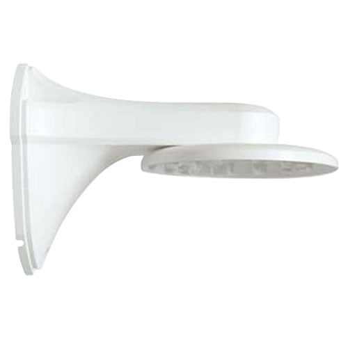White plastic wall mount bracket for secure mounting, designed for easy installation and versatile use.