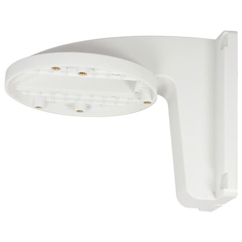 Plastic wall mount bracket for Hik type dome cameras, sturdy and easy to install, suitable for outdoor security camera setups.