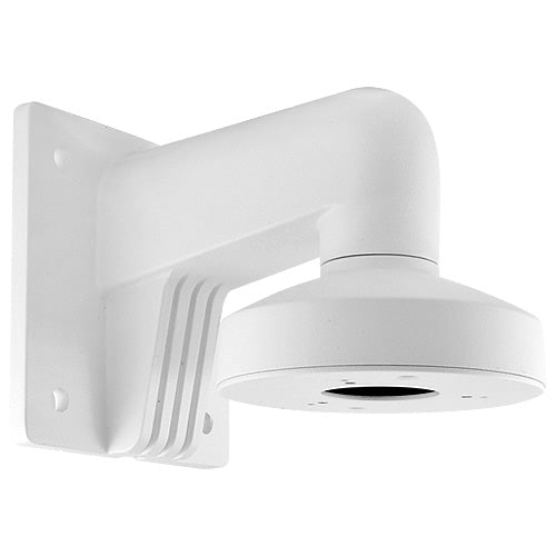 Metal wall mount bracket for Hik Type dome camera, sturdy metal construction with secure mounting hardware.