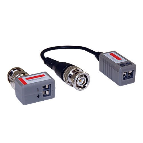 Passive 1-channel video transceiver from My Store, showing connected cables and device for transmitting video signals