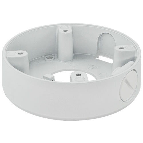 Small white outdoor eyeball dome light with metal mount from the 970 series, ideal for exterior lighting applications.