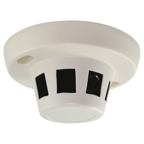 Galaxy 720P HD-CVI spy smoke detector hidden camera, compact security device with discreet design and high-definition video recording.