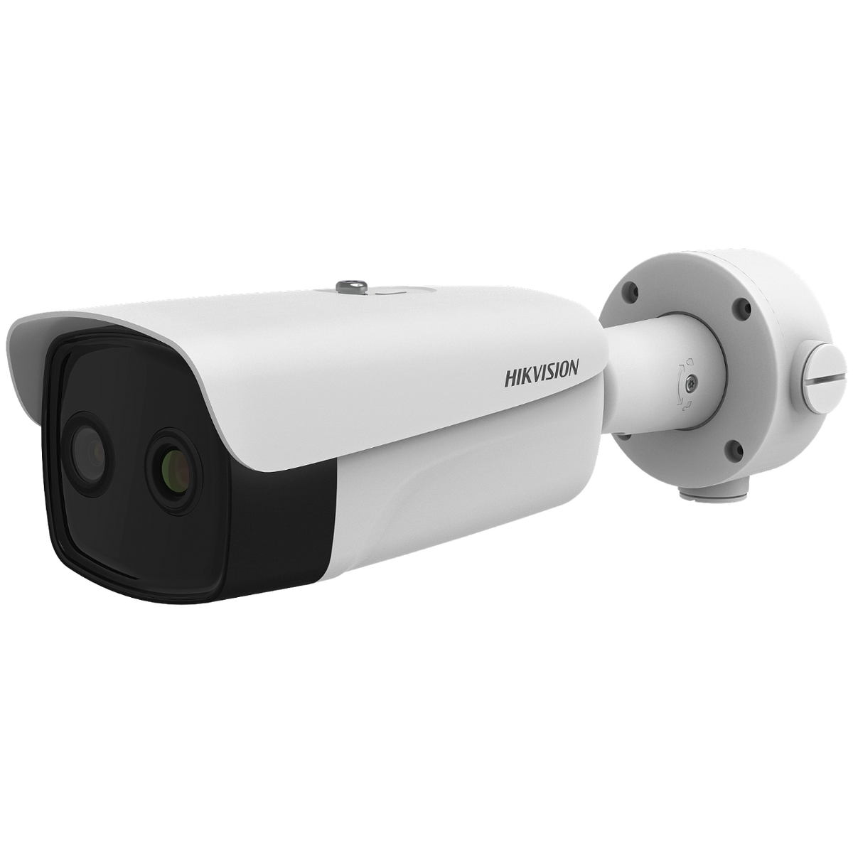 Thermal IP camera Hikvision DS-2TD2667T-15/P with Galaxy Security branding, showing the camera's lens and thermal imaging features.