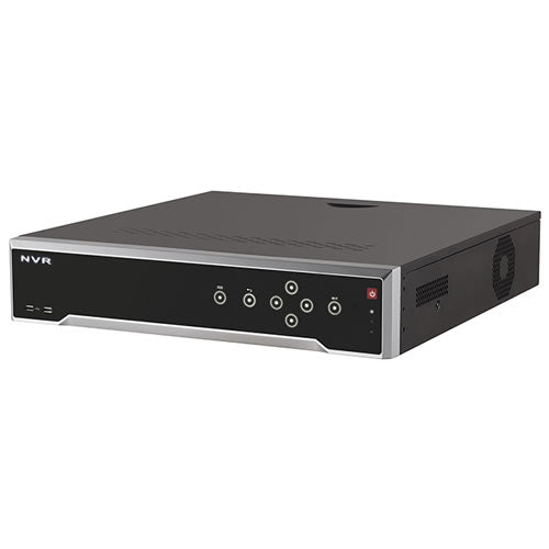 Galaxy Prestige 16-channel 4K Ultra HD NVR with 16 PoE ports, standalone security recorder showing front panel and ports.