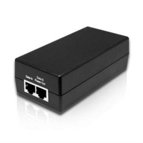 My Store PoE Injector device with port connections and LED indicators for powering network devices.
