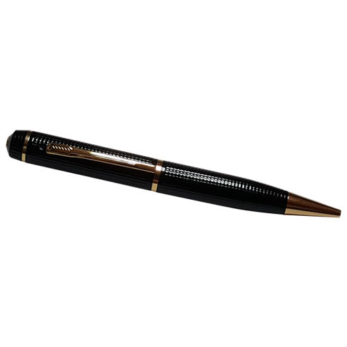 HD 1080P Pinhole Spy Pen camcorder with compact design and built-in camera for discreet recording.