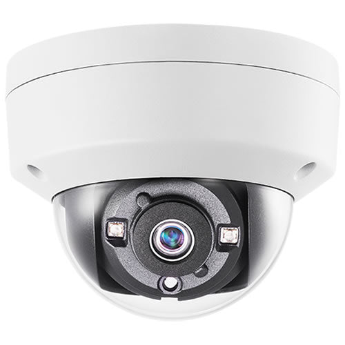 Galaxy 3.0MP HD-TVI True WDR IR dome camera with 3.6mm lens, featuring high-definition security footage and infrared night vision.