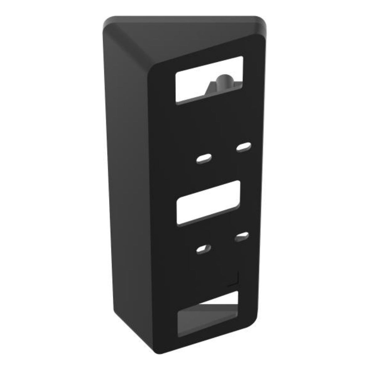 Hikvision DS-KABV6113-A mounting bracket for security cameras, shown attached to a wall in a Galaxy Security installation.