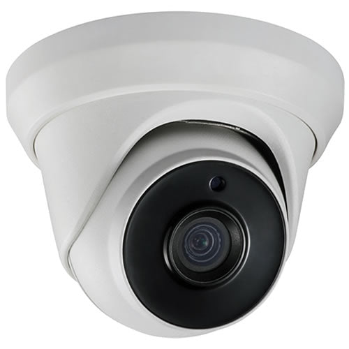 Galaxy 3.0MP HD-TVI IR turret camera with 3.6mm lens, showing the sleek black housing and lens assembly.