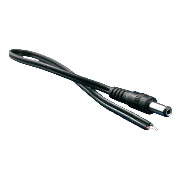 Male pigtail power cable with sturdy connectors, designed for reliable electrical connections in various applications.
