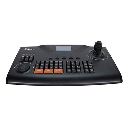 Galaxy four-dimensional joystick control keyboard with ergonomic design and multiple control features, suitable for gaming and multimedia use.