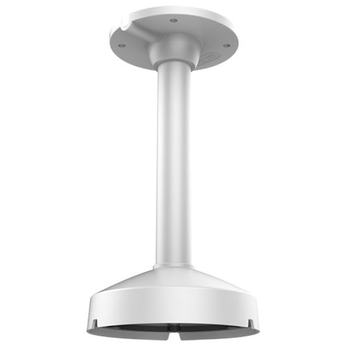 Pendant mounting bracket for NV Series dome camera, compatible with My Store security camera systems, shown in metallic finish.