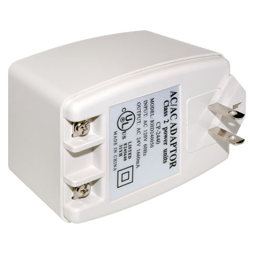 AC24V power adaptor by My Store with a compact rectangular design and input/output ports visible in the image.