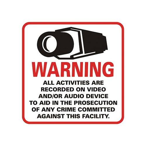 CCTV Warning Sign