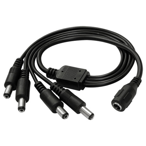 Galaxy Power Splitter Cable 1 to 4 from My Store, showing the black cable with four output connectors and compact design.