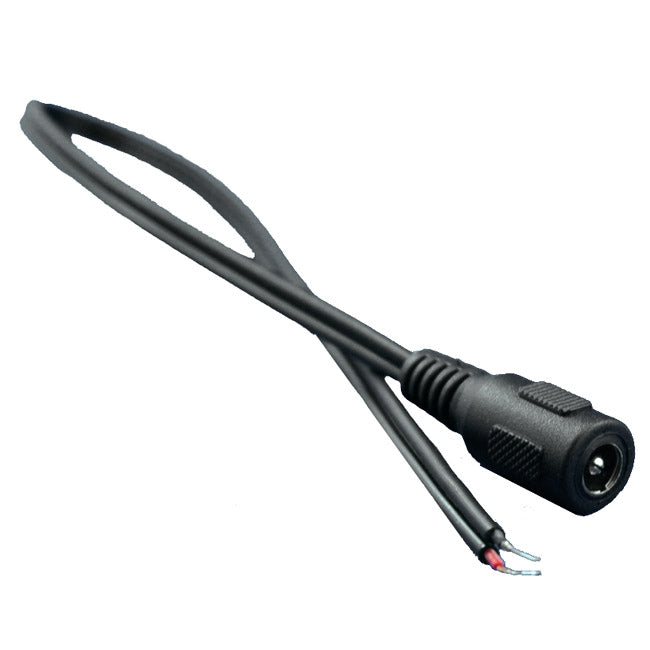 Female pigtail power cable from My Store with multiple connectors, used for electrical wiring and power supply connections.