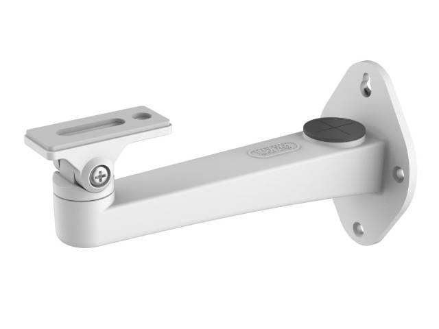Hikvision WBS mounting bracket for security cameras, shown in black with adjustable mounting arms, compatible with Galaxy Security systems.