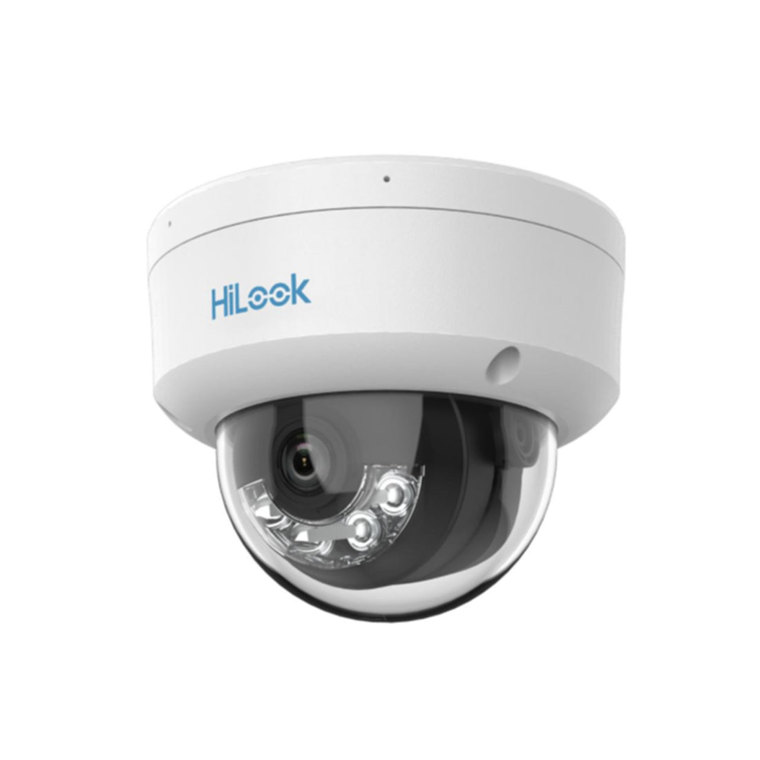Hikvision 4MP Dome IP Camera IPC-D149HA with 2.8mm lens, black exterior, mounted on ceiling for indoor security surveillance