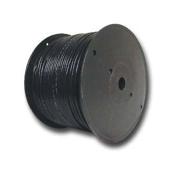 Outdoor Ethernet CAT5E bulk cable coiled on a reel, suitable for outdoor networking and data transmission installations.