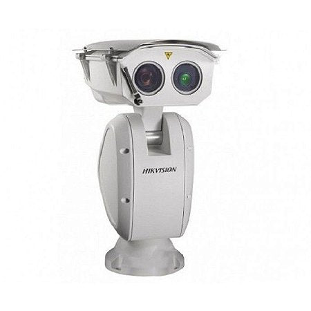 Hikvision 2MP PTZ IP camera DS-2DY9250IAX-A T5 with motorized pan-tilt-zoom, mounted for outdoor surveillance.