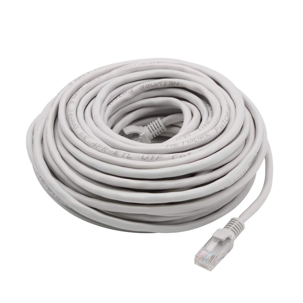 60ft Cat5e Ethernet cable with connectors, plug-and-play design, by My Store, suitable for network connections.