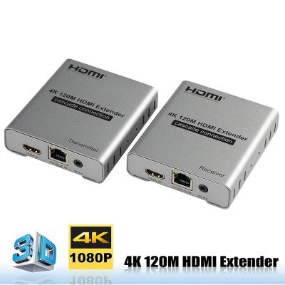 4K HDMI EXTENDER 100M/394FT CAT5E/CAT6