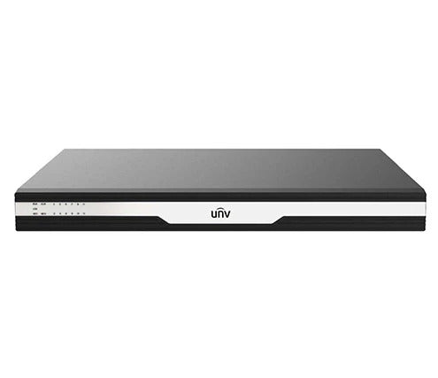 Galaxy Security UNV High Definition Video Decoder ADU8706-E-V3 displaying video output on a monitor screen.