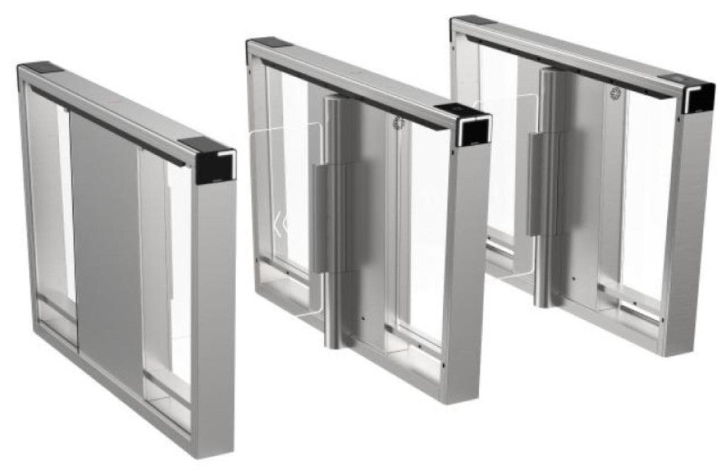 Galaxy Security Hikvision Barrier Gate DS-K3B530X-M/M with metal arm and control panel, designed for vehicle access control.