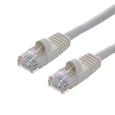 White Cat5e network cable 100FT from My Store, showing the coiled cable with connectors at each end.