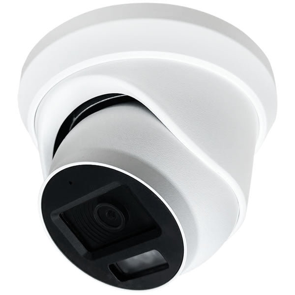 Galaxy Platinum HD Analog 4-in-1 5MP dual light audio fixed turret camera with 2.8mm lens, mounted on a ceiling bracket.