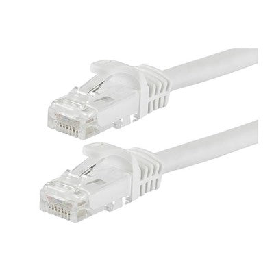White 6ft Cat6 network cable from My Store, showing the Ethernet cable with connectors at each end on a plain background.