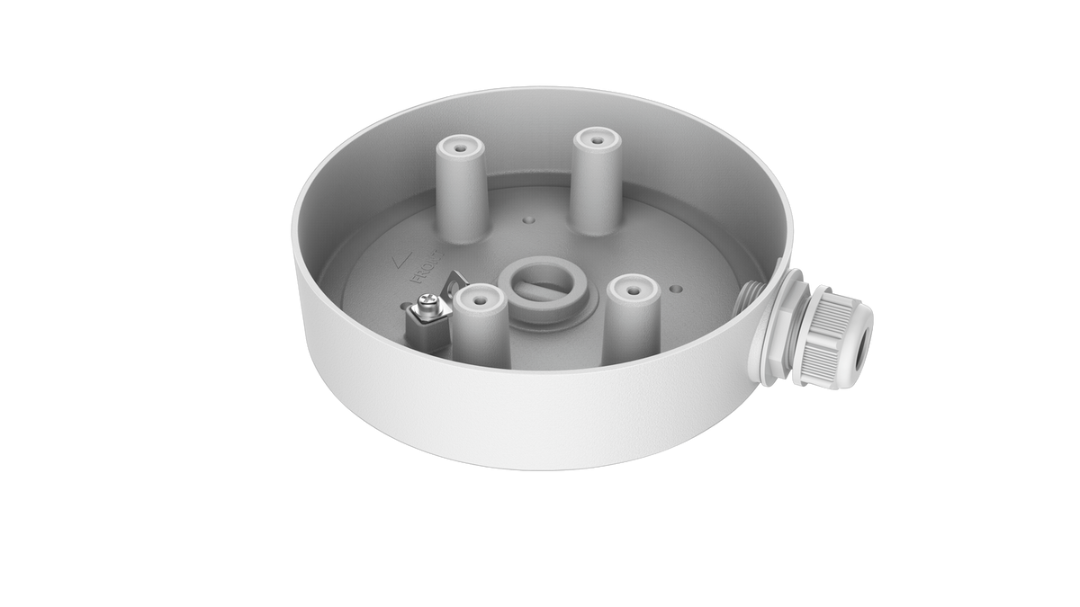 Galaxy Security Hikvision DS-1280ZJ-SD11 mounting bracket for CCTV cameras, shown mounted on a wall with adjustable features.