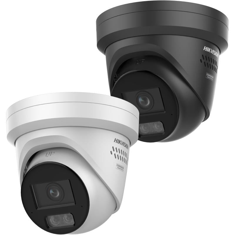 Hikvision DS-2CD2347G3-LIS2UY/SRB 4MP Smart Hybrid Light ColorVu fixed turret network camera with 2.8mm lens