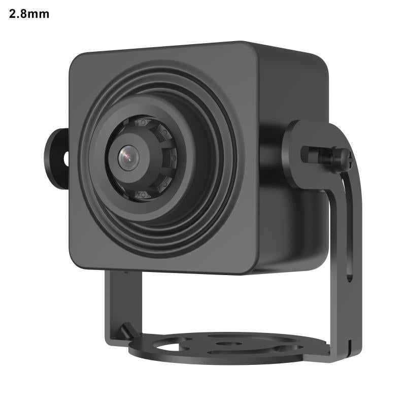 Hikvision 2MP cube IP camera DS-2CD2D25G1-D/NF with 3.7mm lens, mounted for surveillance, branded by Galaxy Security.