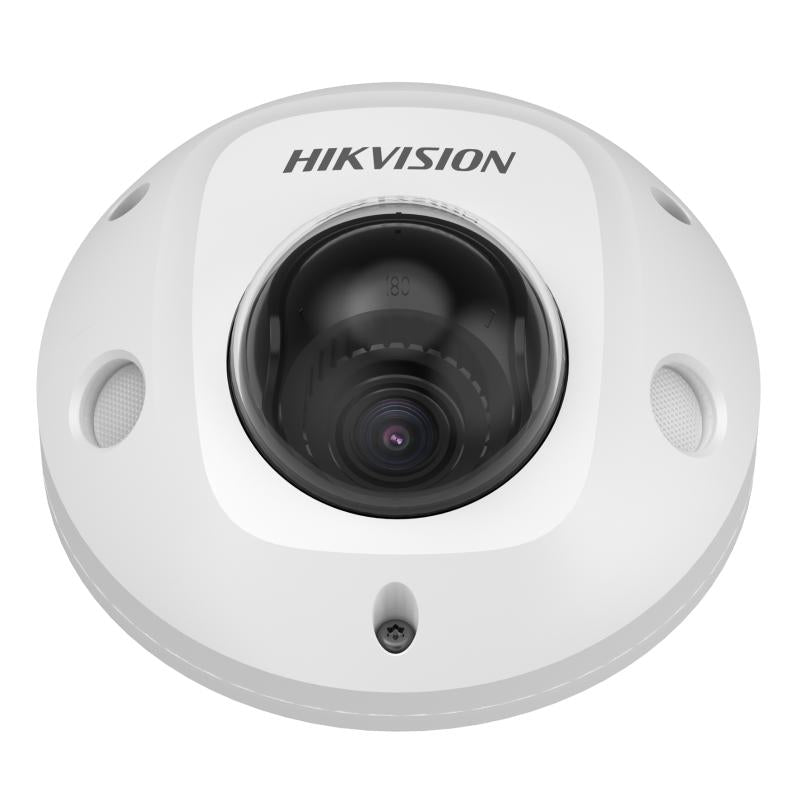 Hikvision 2MP vehicle IP camera DS-2XM6726G1-IM with 2.8mm lens, mounted outdoors for surveillance.