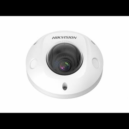 Hikvision 5MP vehicle IP camera DS-2XM6756G1-IM/ND with 2mm lens, mounted on a vehicle for security and surveillance.