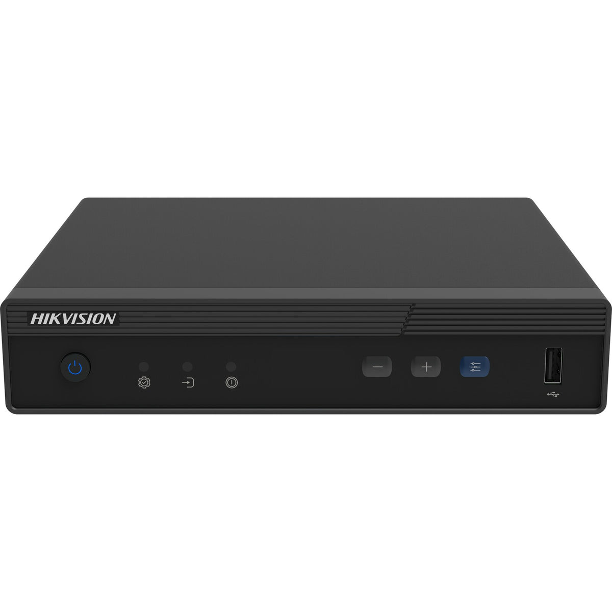 Hikvision LED controller DS-DT60C-01HI06NO for security systems, shown in a close-up image with control buttons and ports.