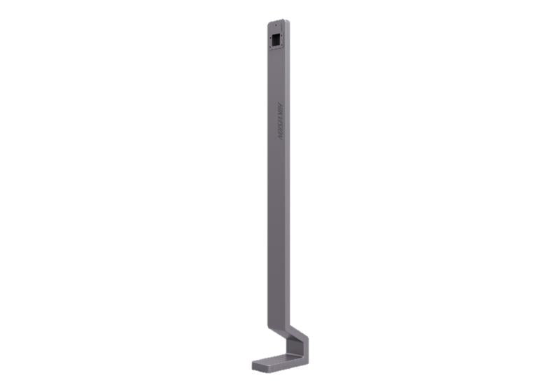 HIKVISINON stand stick with mounting bracket, black plastic construction, suitable for security camera installation, labeled DS-KAB671-B.