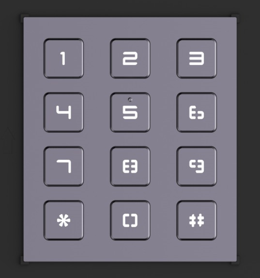 Galaxy Platinum IP intercom outdoor keypad module with numeric keypad and durable design for secure access.