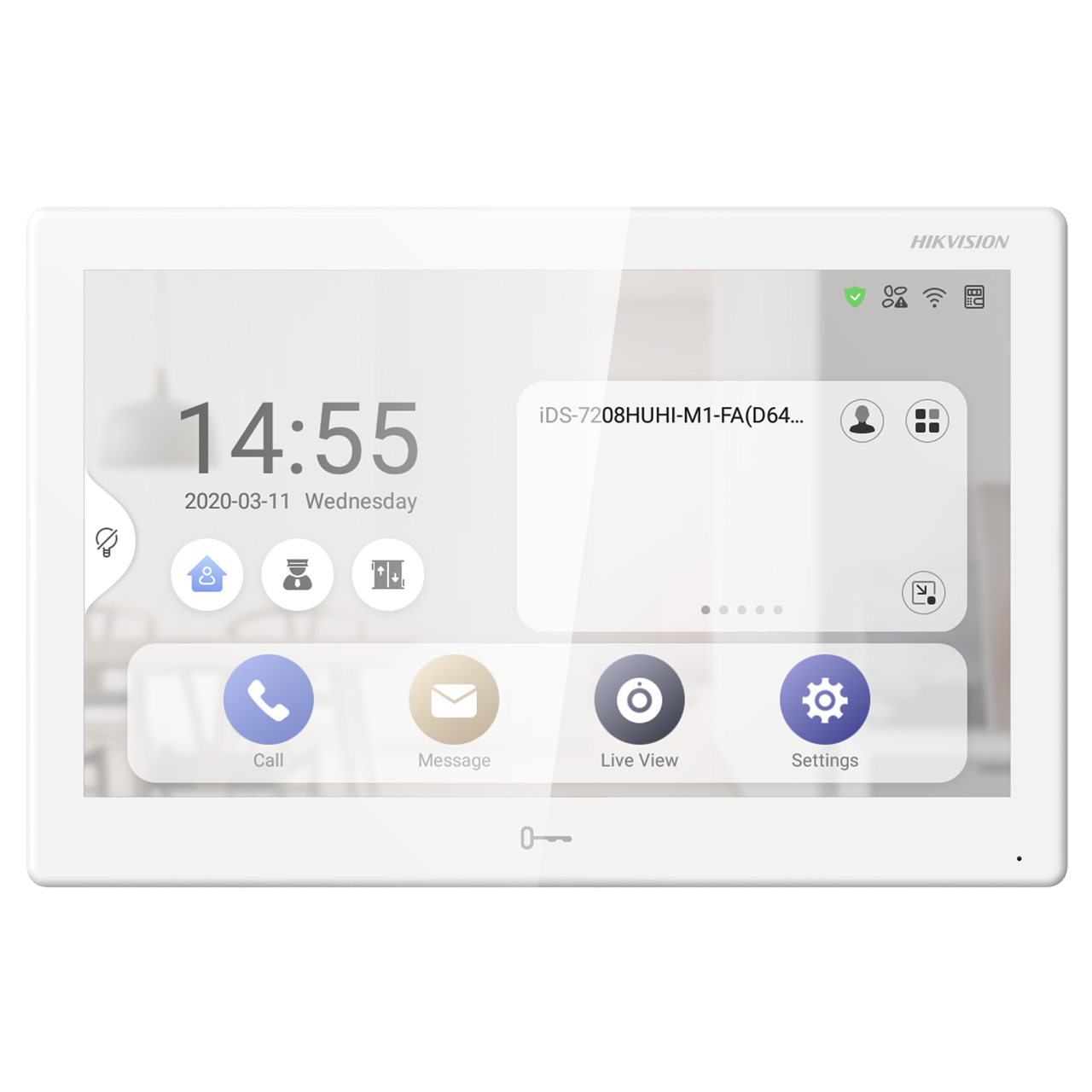 My Store Galaxy Platinum Video Intercom Indoor Station with touch screen and sleek design, ideal for home or office communication.