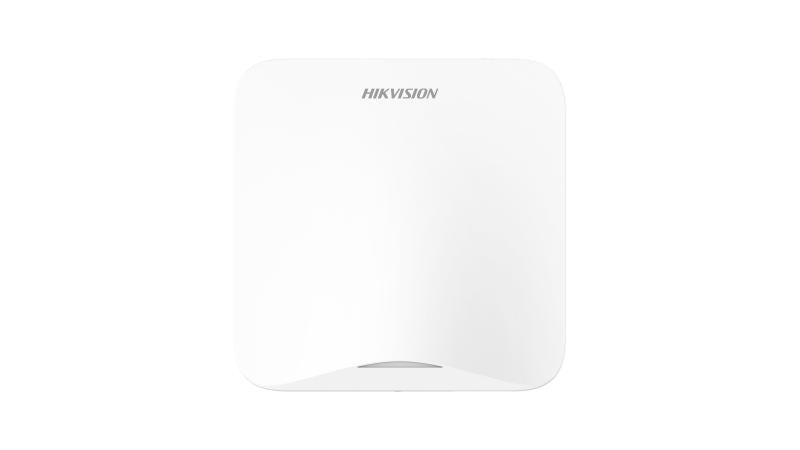 HIKVISION DS-PA201PS-32WA control panel with keypad and display for security system management.