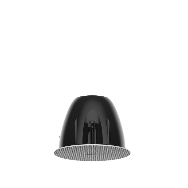 HIKVISION 30W analog frameless ceiling speaker installed in a ceiling for clear audio communication